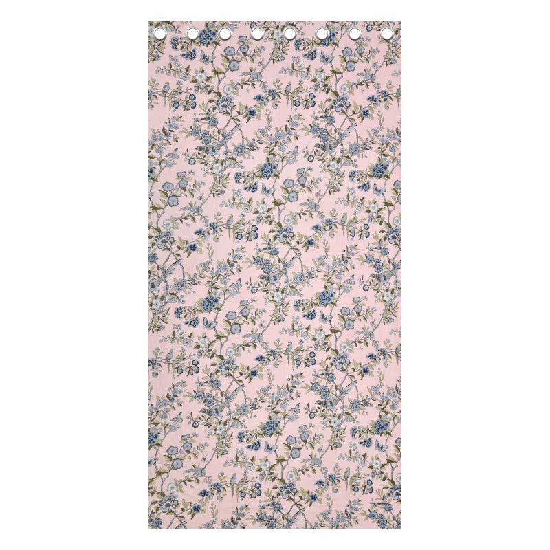 Buy Durjay Floral Curtains (Peach) - Set Of Two Curtains from Vaaree