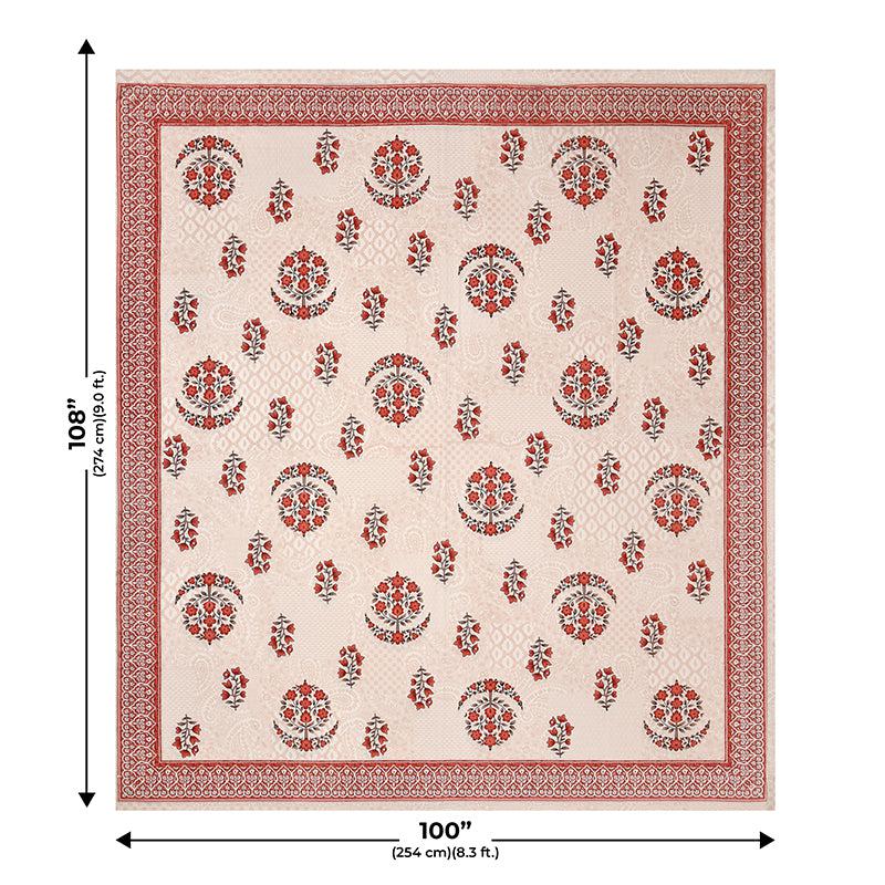 Buy Changla Ethnic Bedsheet - Peach Bedsheets from Vaaree