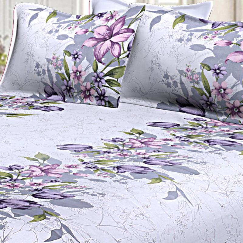 Buy Navin Floral Bedsheet - White Bedsheets from Vaaree