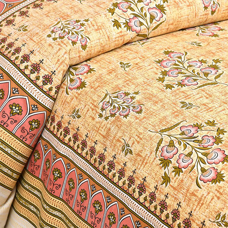 Buy Lambo Ethnic Bedsheet - Yellow Bedsheets from Vaaree