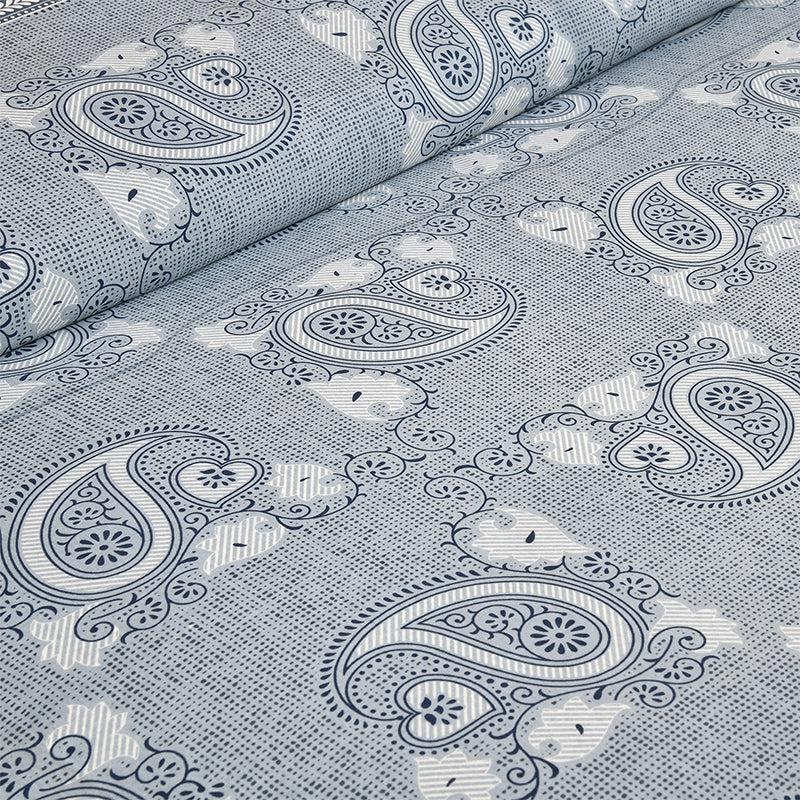 Buy Mukha Ethnic Bedsheet - Grey Bedsheets from Vaaree