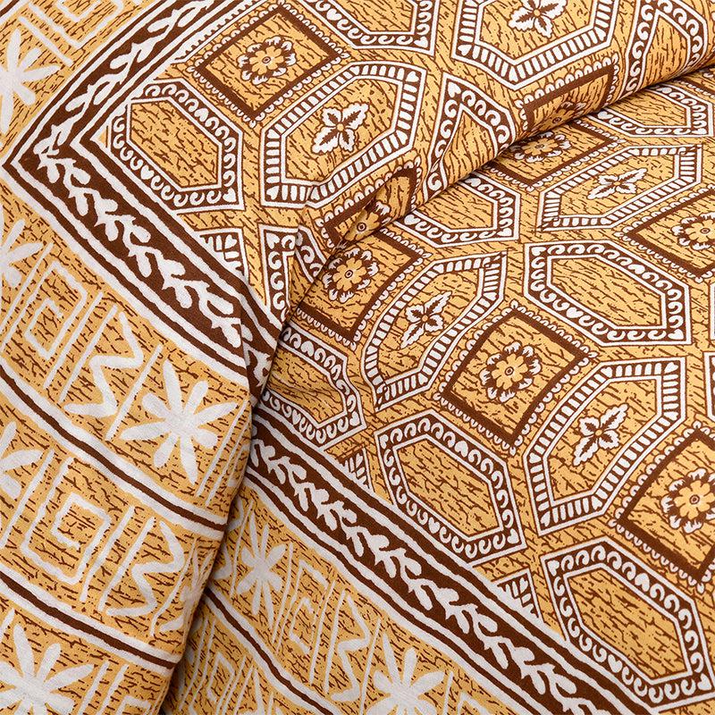 Buy Shara Ethnic Bedsheet - Yellow Bedsheets from Vaaree