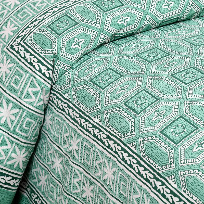 Buy Shara Ethnic Bedsheet - Green Bedsheets from Vaaree