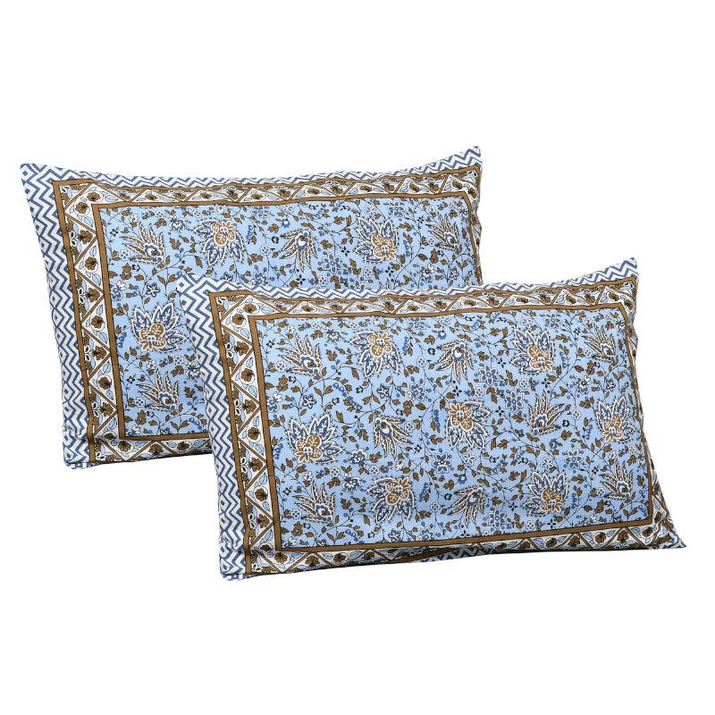 Buy Yagna Ethnic Bedsheet - Blue Bedsheets from Vaaree