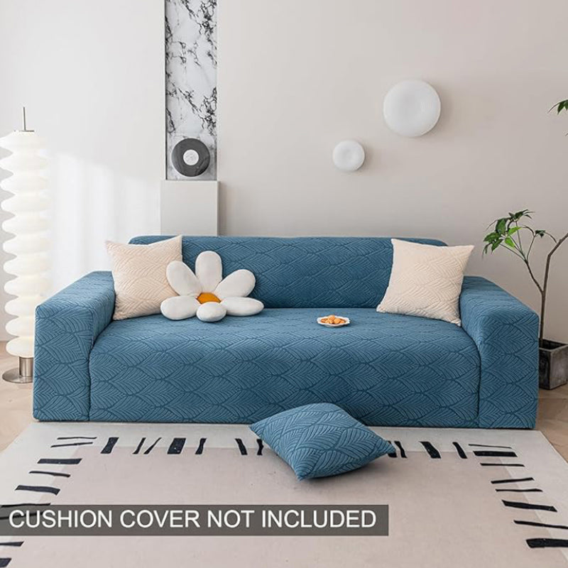 Buy Daina Jacquard Sofa Cover - Blue Sofa Cover from Vaaree