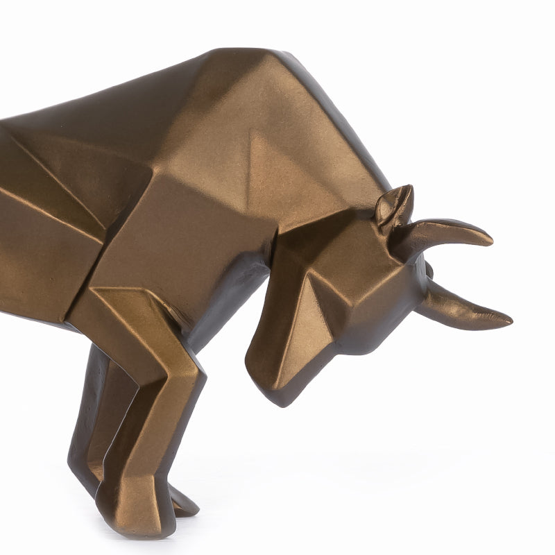 Buy Ox Gladior Showpiece - Bronze Showpieces from Vaaree