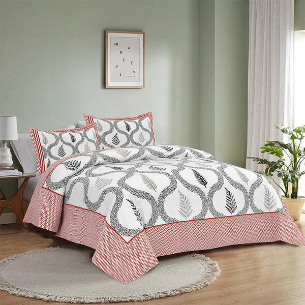 Buy Moneem Printed Bedsheet - Pink Bedsheets from Vaaree