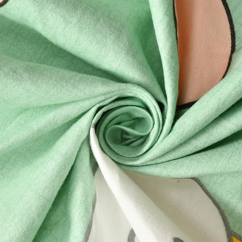 Buy Party Moo Kids Bedsheet - Emerald Green Bedsheets from Vaaree