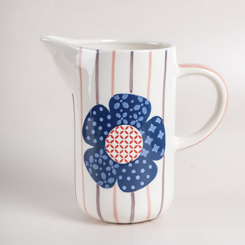 Buy Adula Floral Handpainted Pitcher - 500 ML Jug from Vaaree