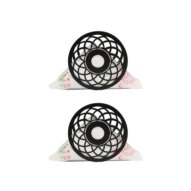 Buy Mandala Black Napkin Holder - Set Of Two Tissue Holder from Vaaree