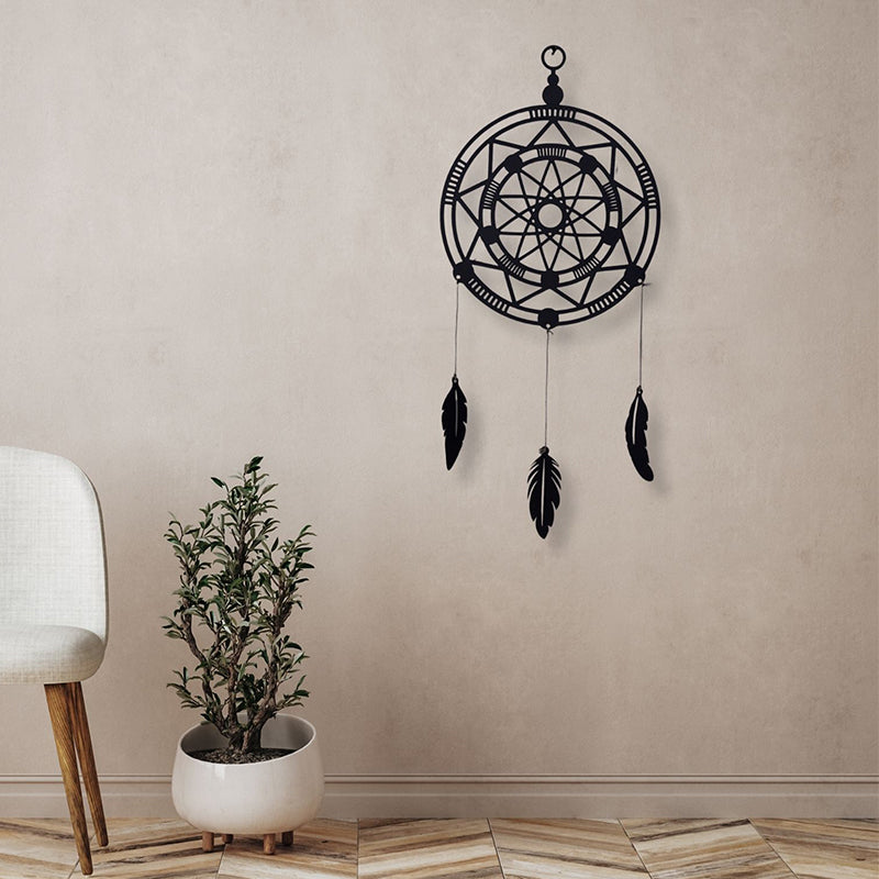 Buy Dreamcatcher Black Wall Accent Dreamcatchers from Vaaree