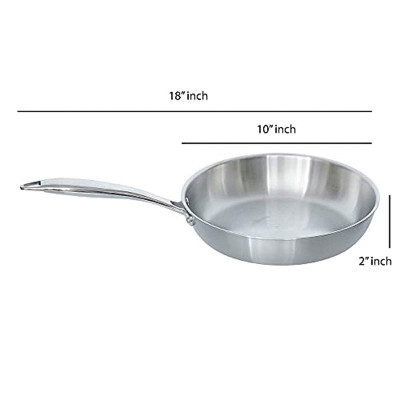 Buy Adela Stainless Steel Tasla & Frying Pan - Two Piece Set Cookware Sets from Vaaree