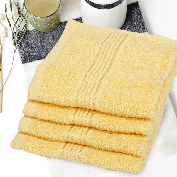 Buy Junia Face Towel (Yellow) - Set Of Four Hand & Face Towels from Vaaree