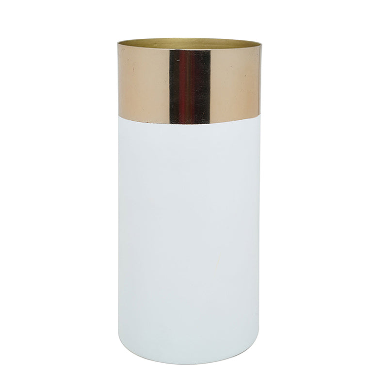 Buy Miren Cylindrical Metal Vase Vase from Vaaree