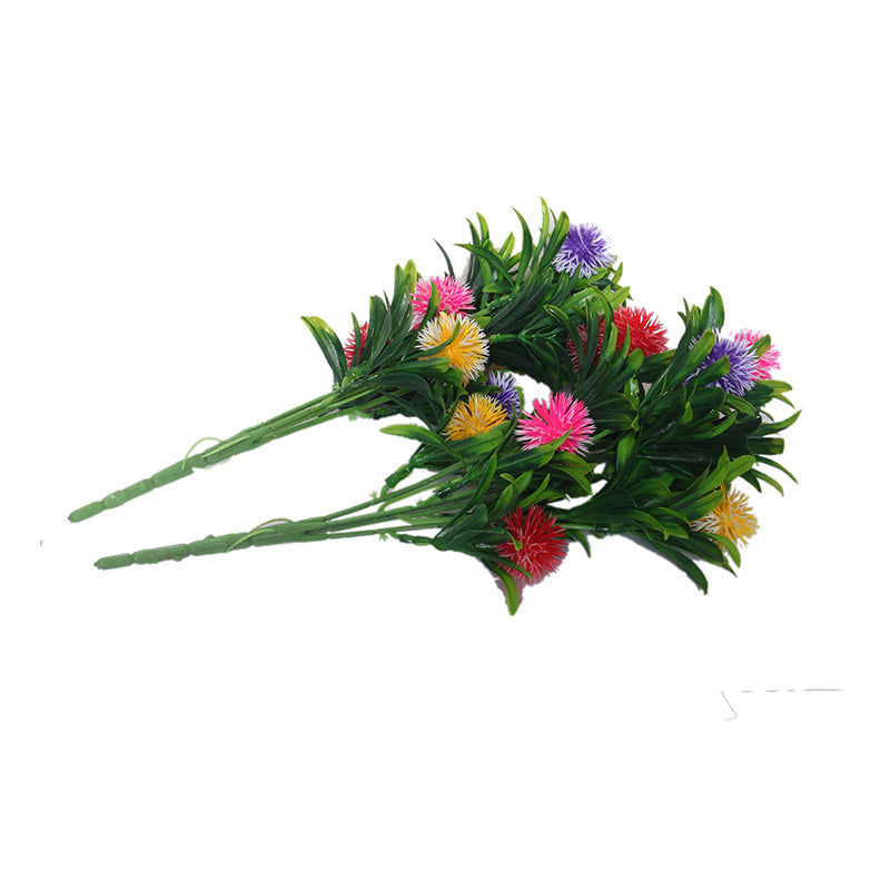 Buy Faux Morca Flower Bunch (Multicolor) - Set Of Two Artificial Flowers from Vaaree