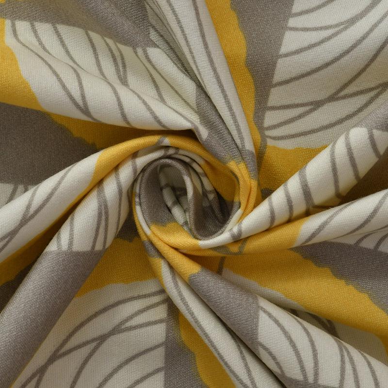 Buy Selenia Floral Bedsheet - Grey & Yellow Bedsheets from Vaaree