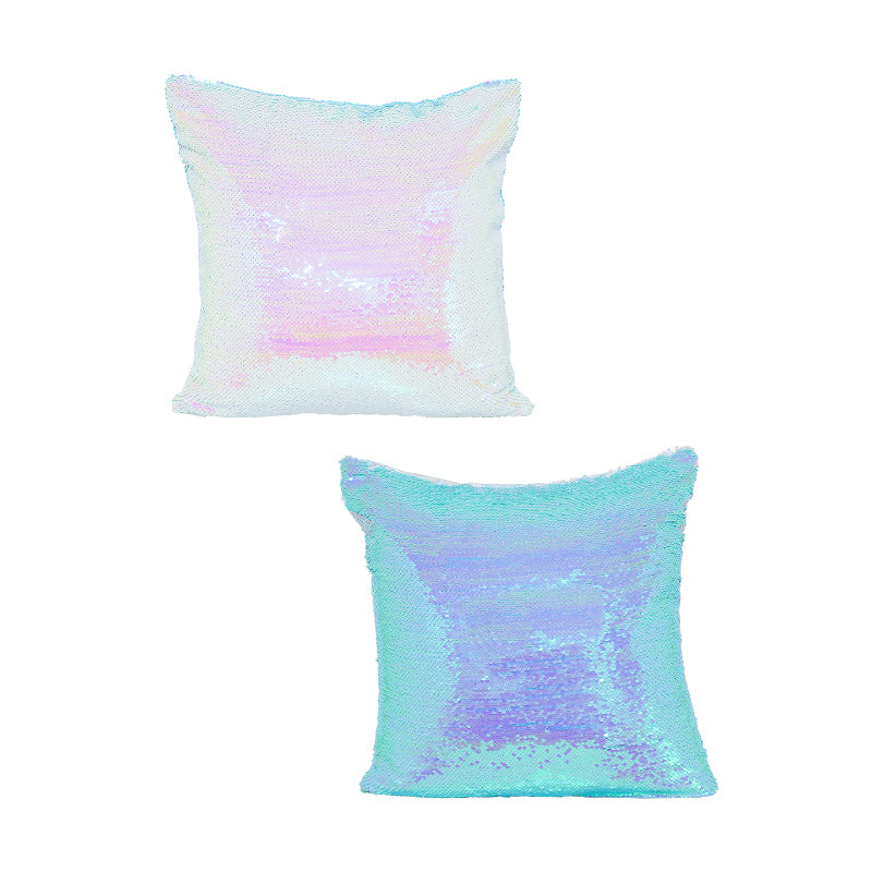 Buy Lisha Embellished Cushion Cover (Blue & Baby Pink) - Set Of Two Cushion Cover Sets from Vaaree