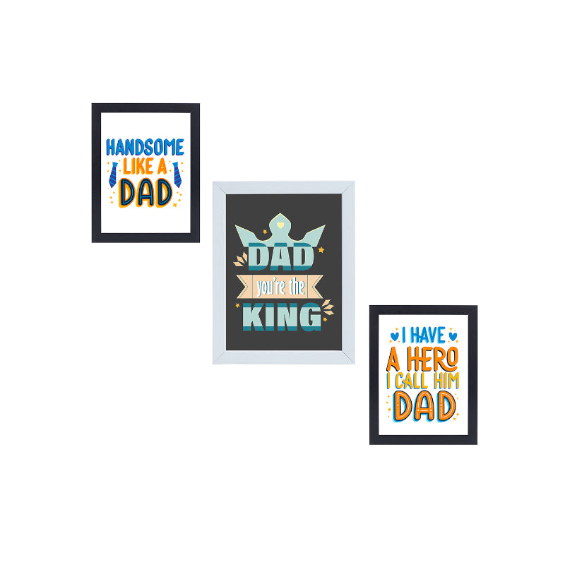 Wall Art & Paintings - Dad King Wall Art - Set Of Three