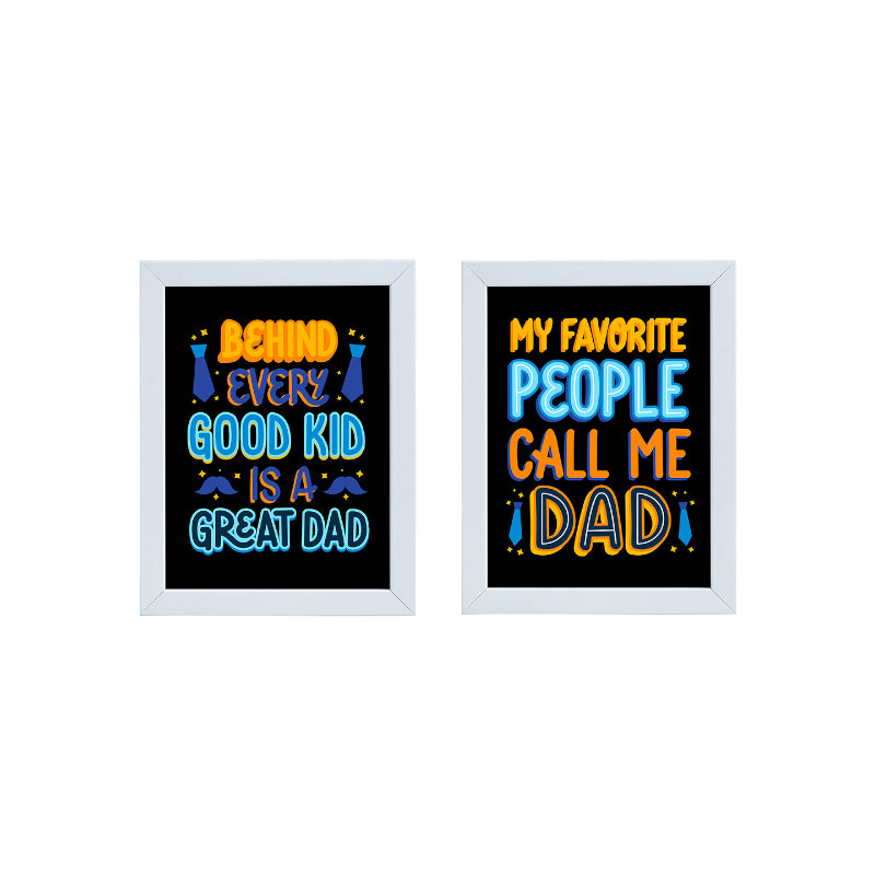 Wall Art & Paintings - Cool Dad Photo Frame - Set Of Two