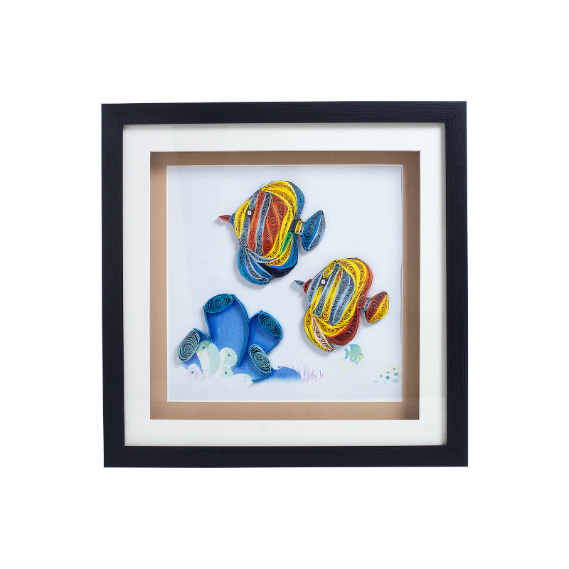 Wall Art & Paintings - Rainbow Fishy Handcrafted Wall Art