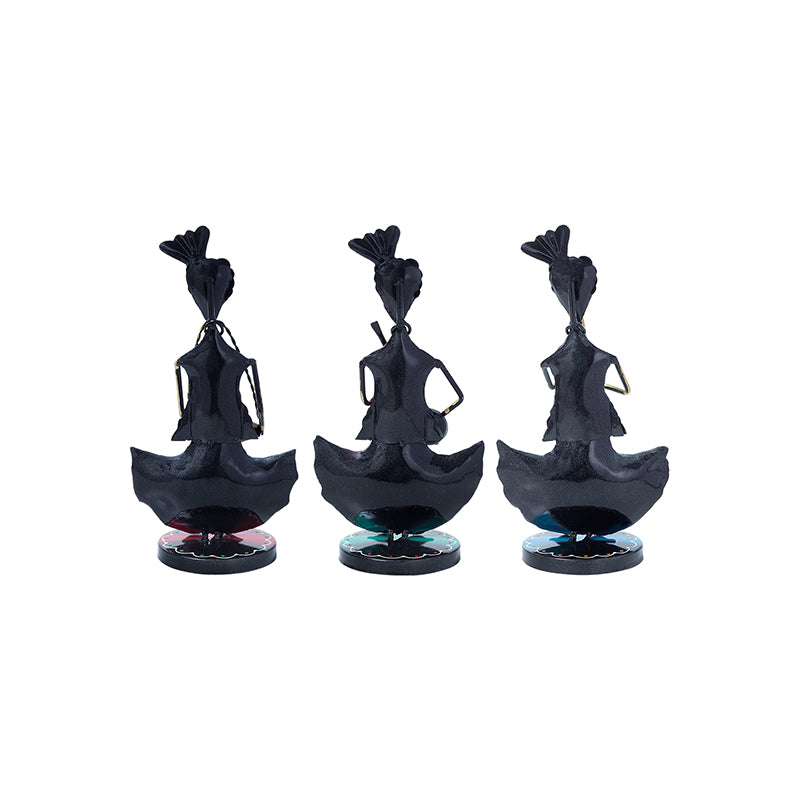 Buy Folk Fancy Musical Showpiece - Set Of Three Showpieces from Vaaree