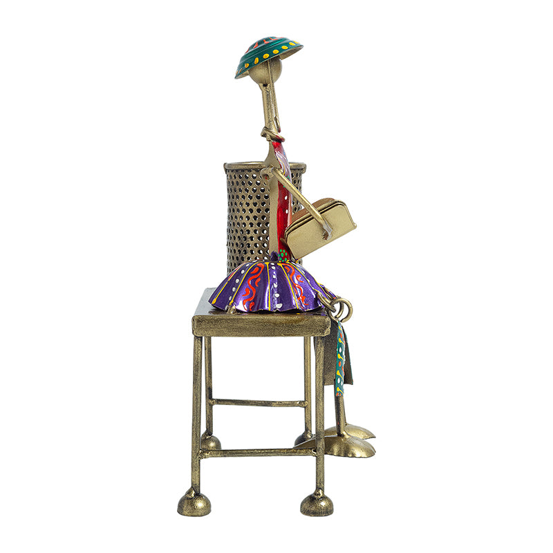 Buy Rural Lady Stationary Stand Pen Stand from Vaaree