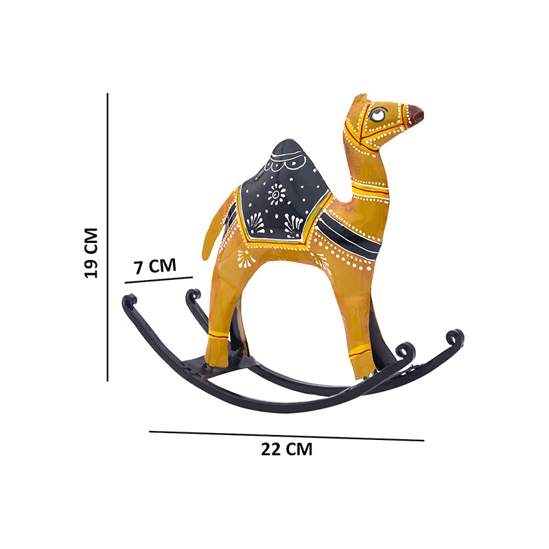 Buy Neya Handcrafted Rocking Camel Showpiece Showpieces from Vaaree