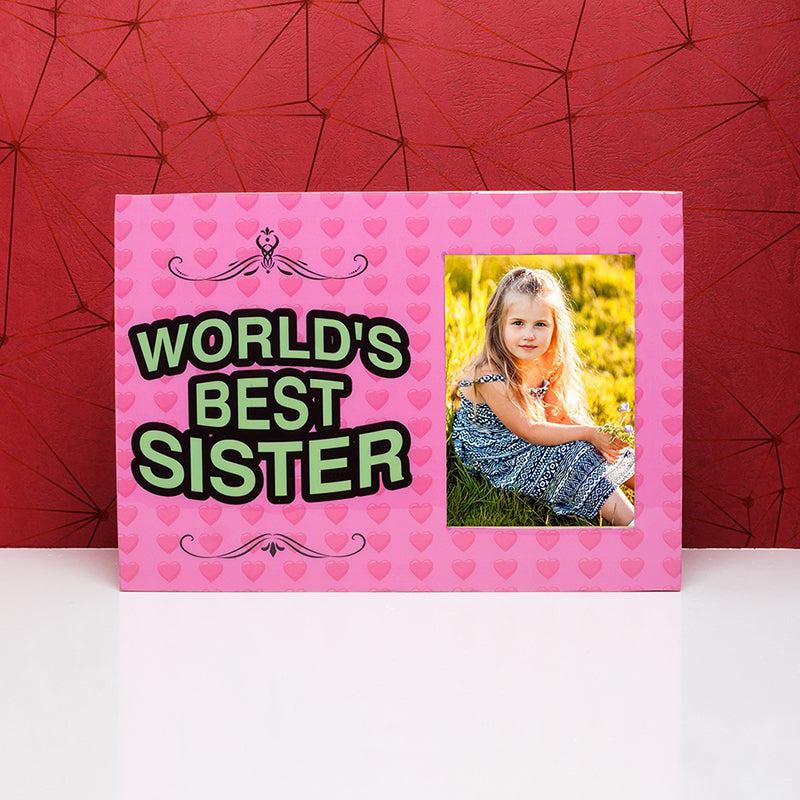 Buy Wordls Best Sister Table Photo Frame Photo Frames from Vaaree