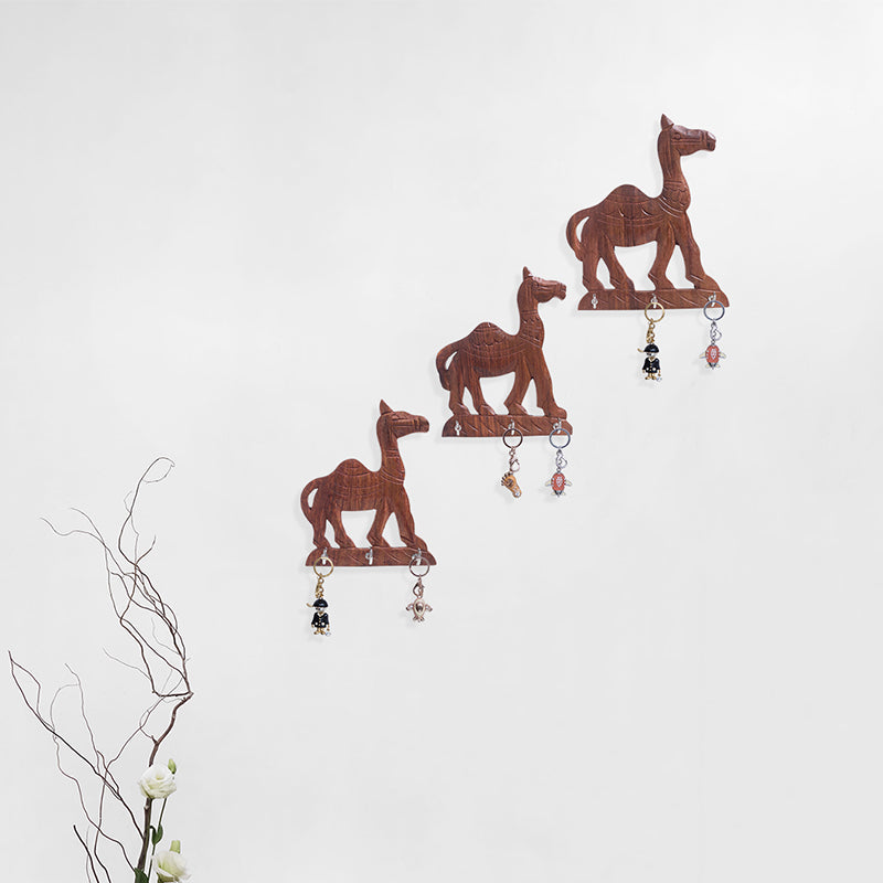 Hooks & Key Holders - Camel Safari Key Holder - Set Of Three