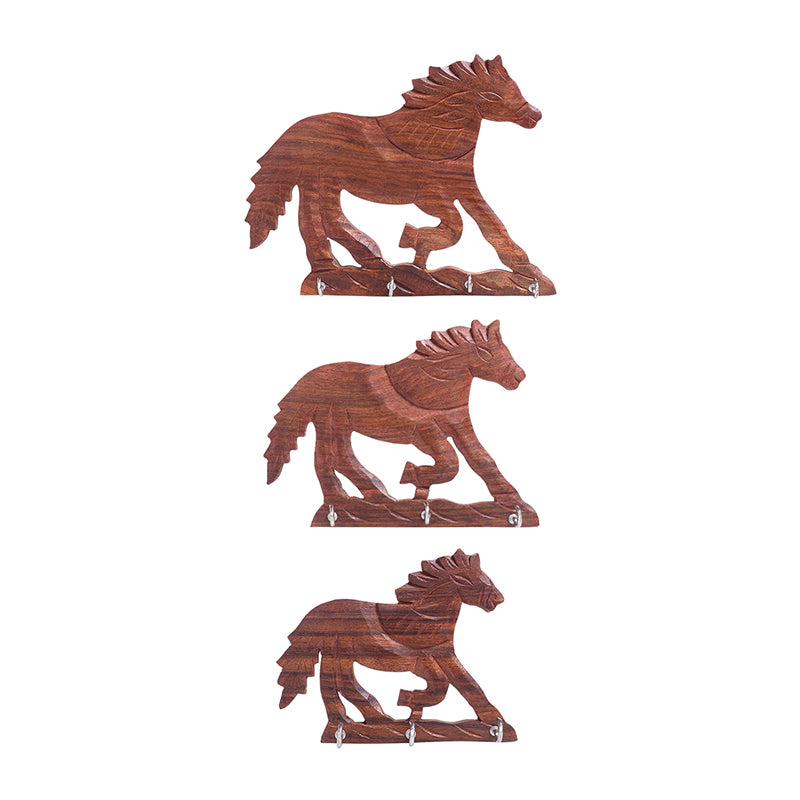 Hooks & Key Holders - Horse Max Key Holder - Set Of Three