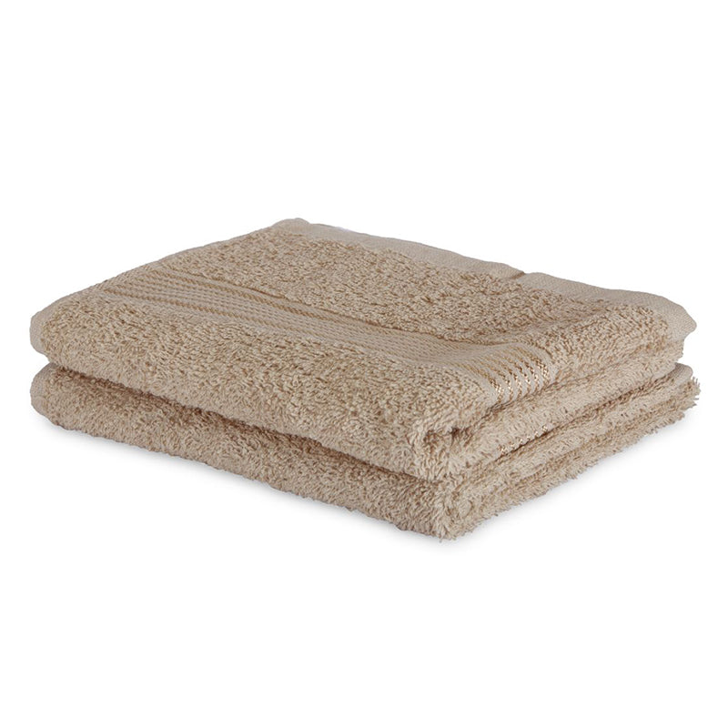 Buy Eva Quick Dry Hand Towel (Taupe) - Set Of Two Hand & Face Towels from Vaaree