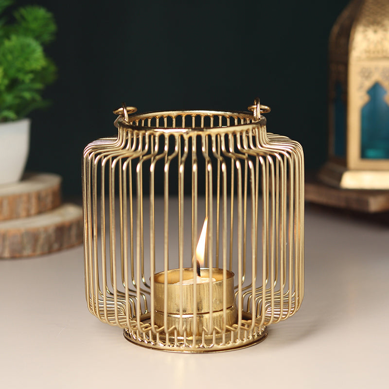 Buy Nebula Tealight Candle Holder - Gold Candle Holders from Vaaree