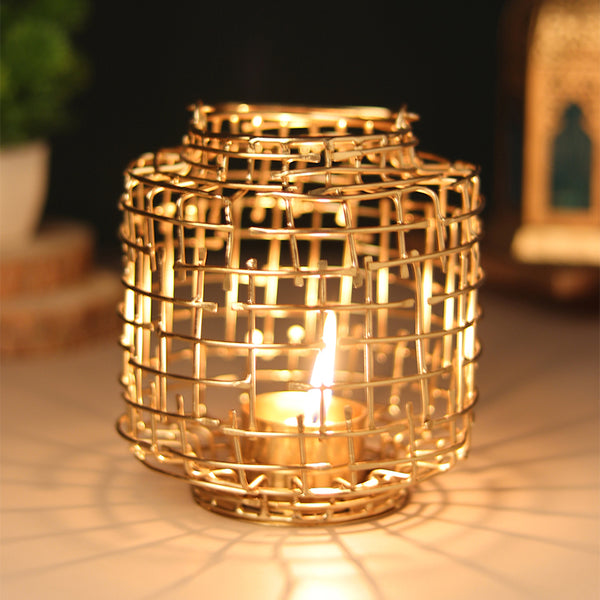 Buy Armon Tealight Candle Holder - Gold Candle Holders from Vaaree