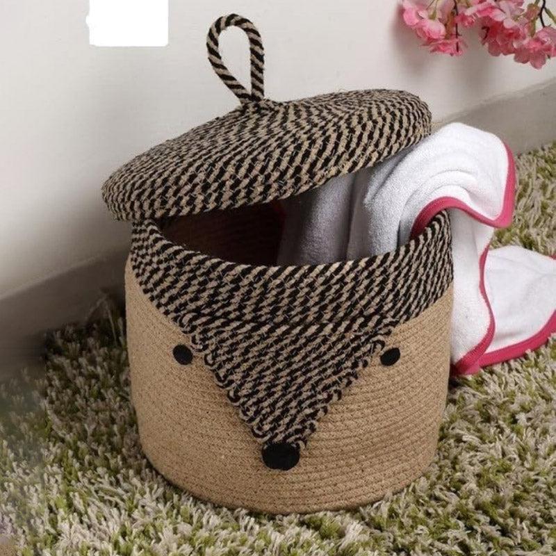 Buy Fox Friend Natural Fiber Kids Storage Basket Storage Basket from Vaaree