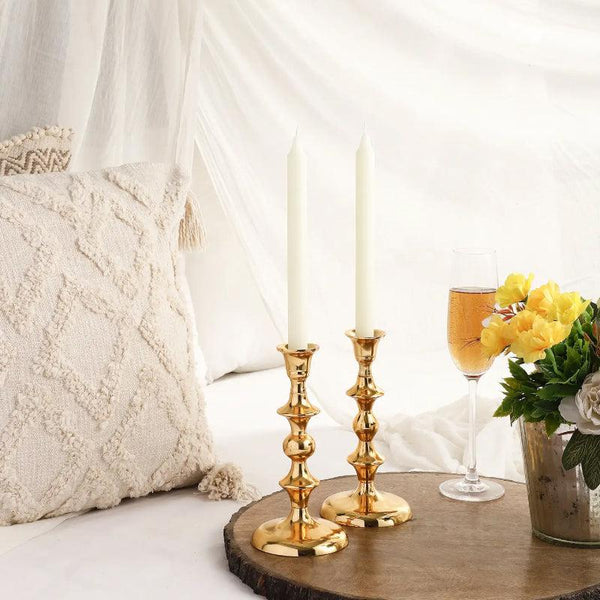 Buy Morgera Candle Holder (Gold) - Set Of Two Candle Holders from Vaaree