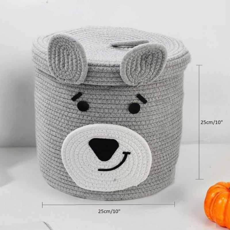 Storage Basket - Woof Charm Natural Fiber Kids Storage Basket