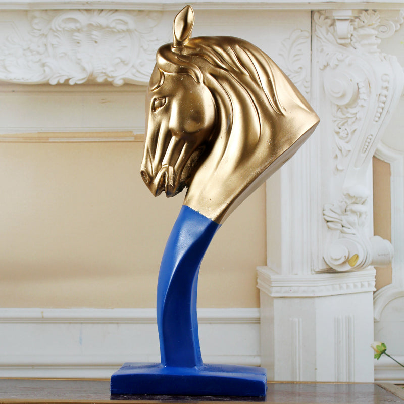 Showpieces - Equine Elegance Showpiece - Blue & Gold