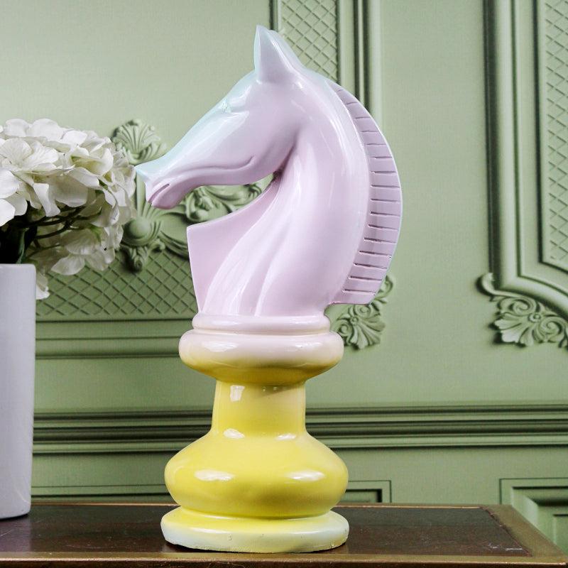 Buy Glad Gallop Showpiece - Pink & Yellow Showpieces from Vaaree