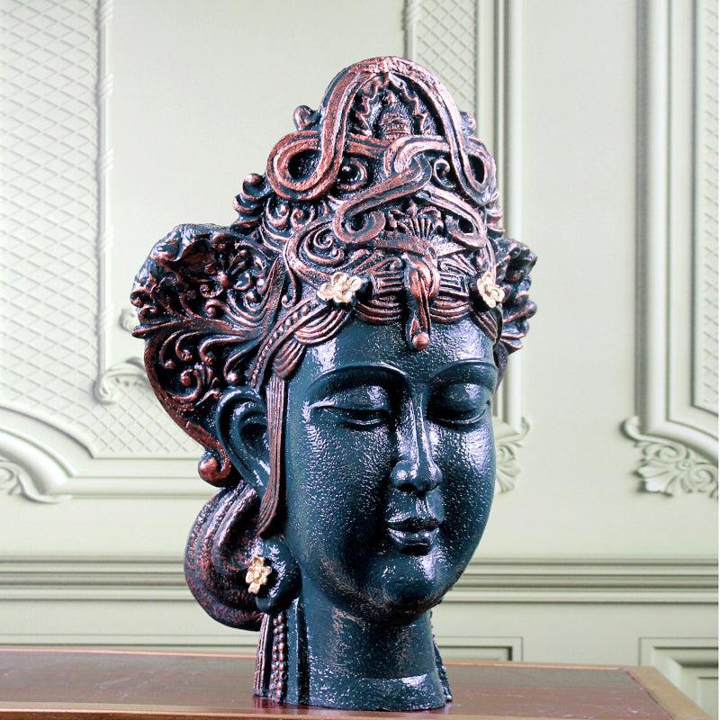 Buy Buddhamrita Head Showpiece - Grey Showpieces from Vaaree