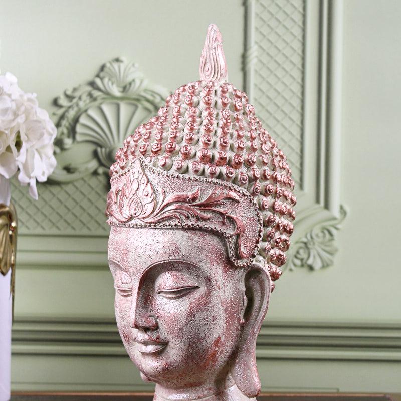 Buy Thathagat Buddha Showpiece - Rose Gold Showpieces from Vaaree