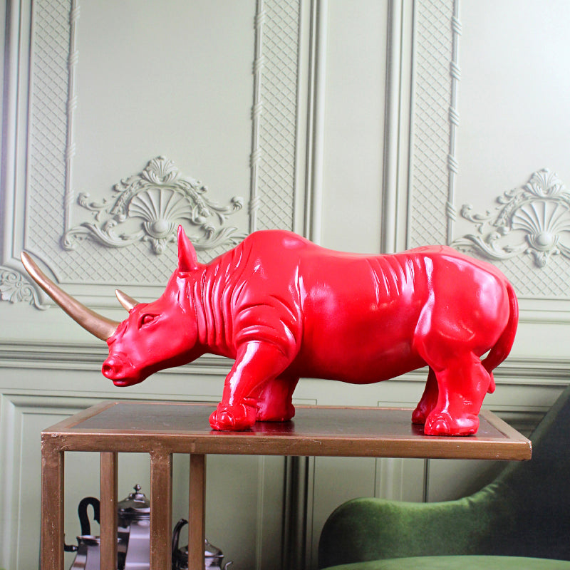 Showpieces - Power Rhino Showpiece - Red