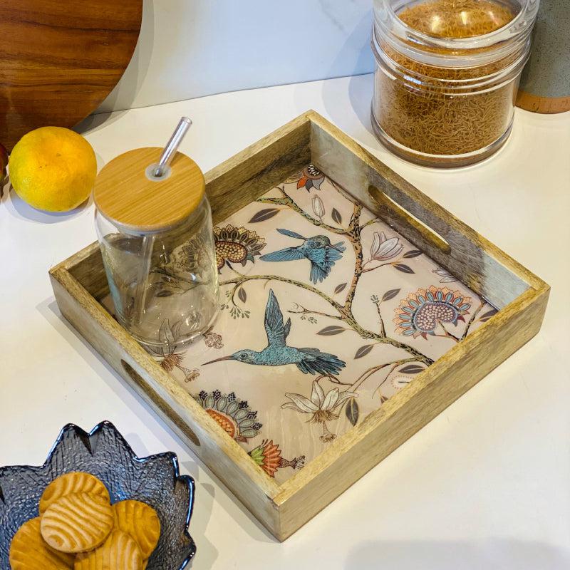 Buy Nector Garden Mangowood Tray Serving Tray from Vaaree