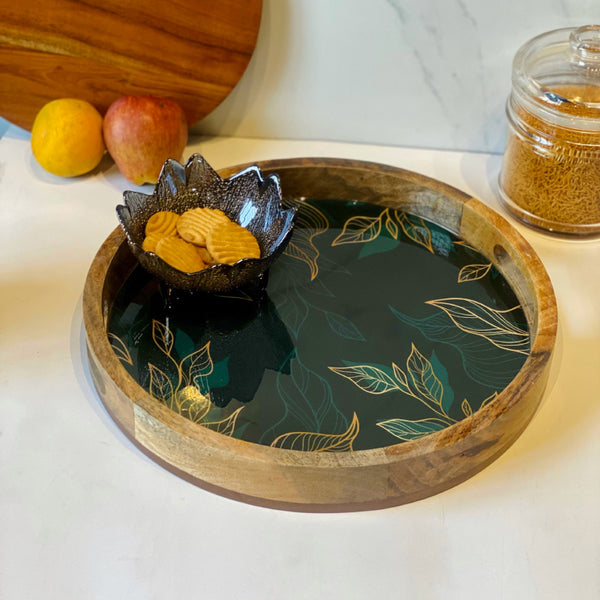 Serving Tray - Henso Green Mangowood Tray