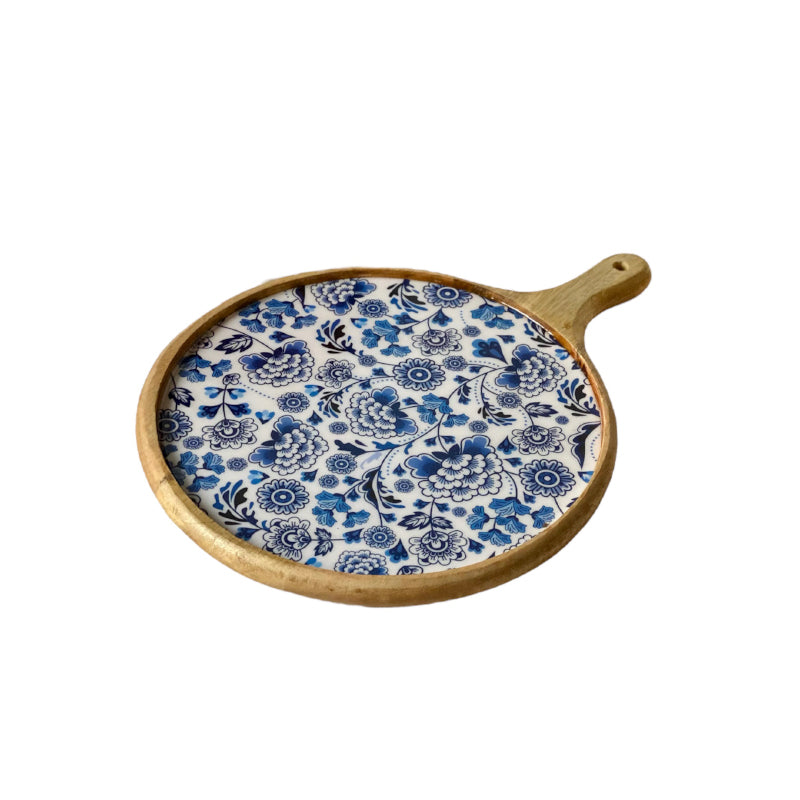 Platter - Indigo Glance Mangowood Platter