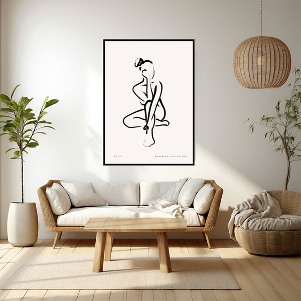 Wall Art & Paintings - Meditazione Wall Art - Black Frame