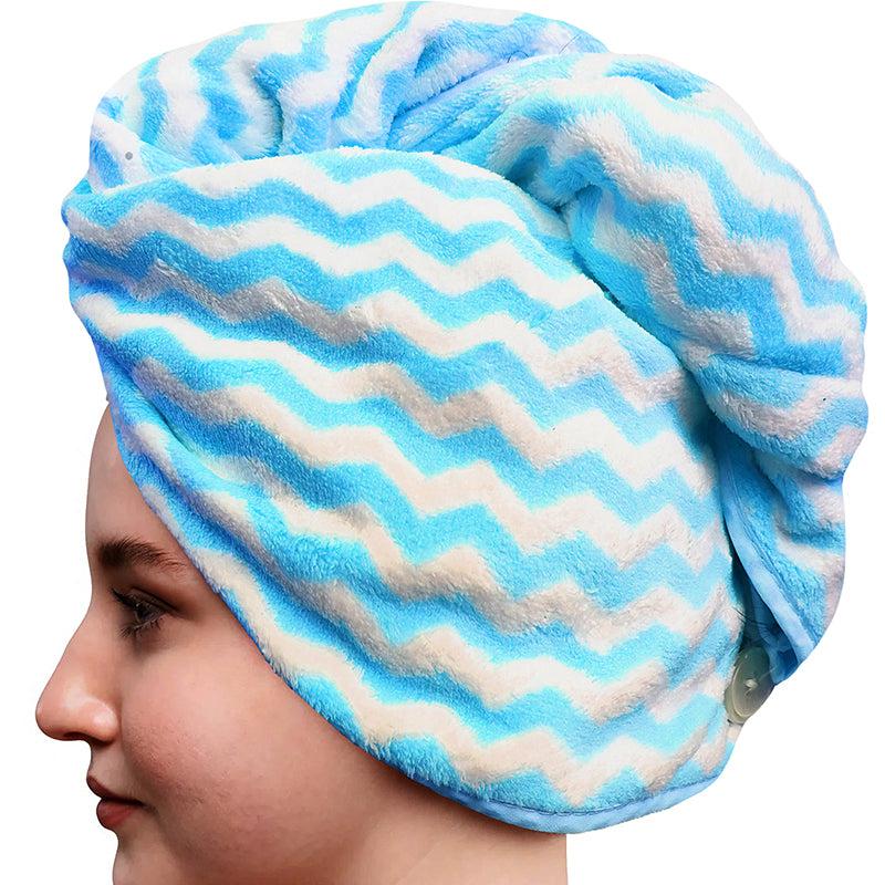 Buy Neriah High Absorbent Hair Towel - Blue Hair Wraps from Vaaree