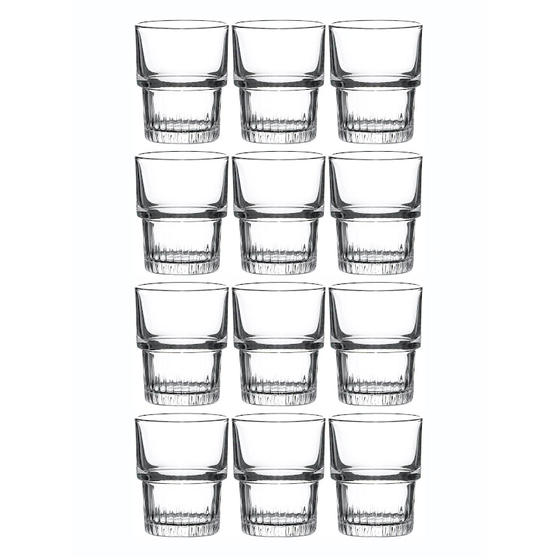 Drinking & Juice Glasses - Jillian Glass Tumbler (210 ML) - Set Of Twelve