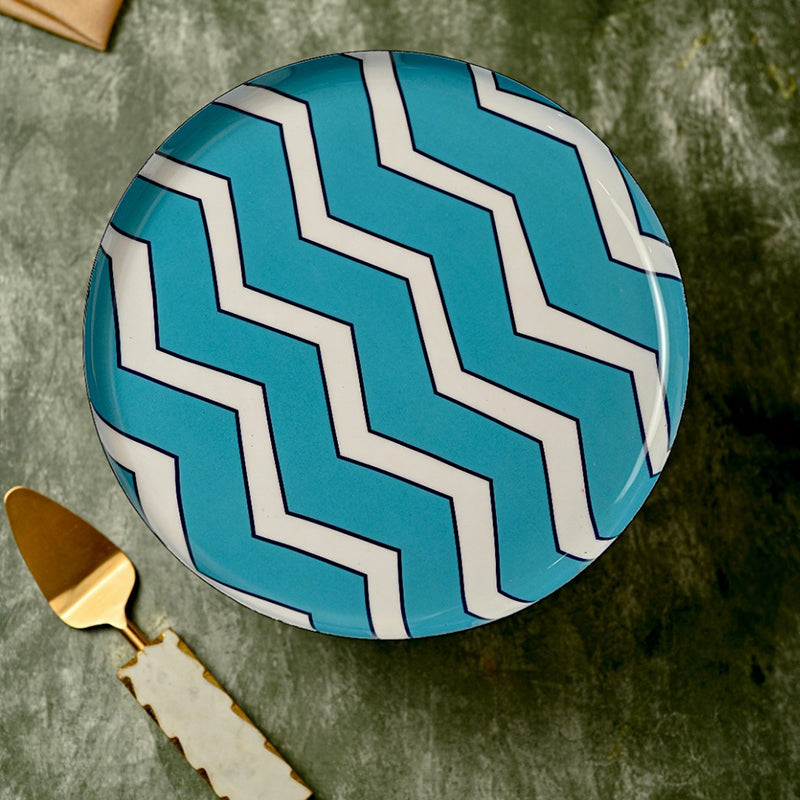 Cake Stand - Tuqua Zig Zag Metal Cake Stand