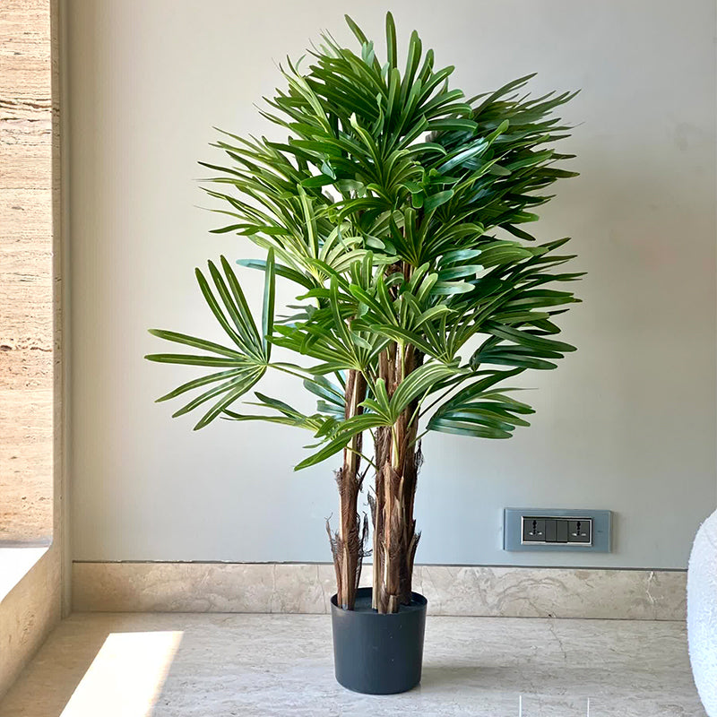 Artificial Plants - Faux Rhapis Palm Tree - 4 Feet