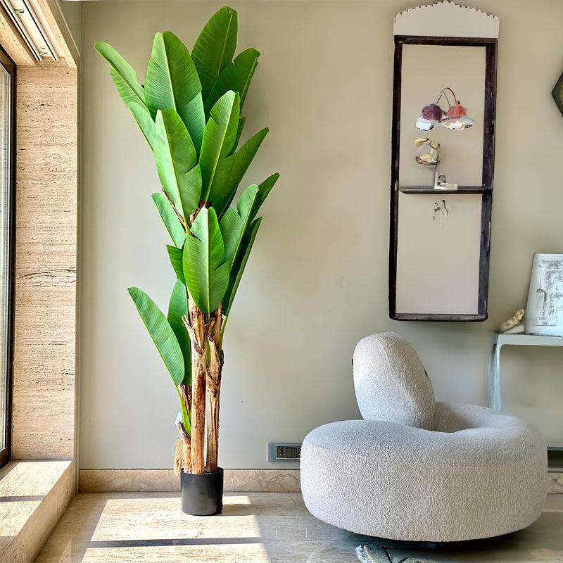 Buy Faux Banana Palm Tree - 7 Feet Artificial Plants from Vaaree